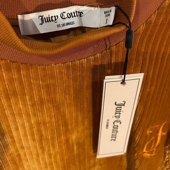 NWT Juicy Couture Split-Cuff Velour Pull-Over - Picture 4 of 4